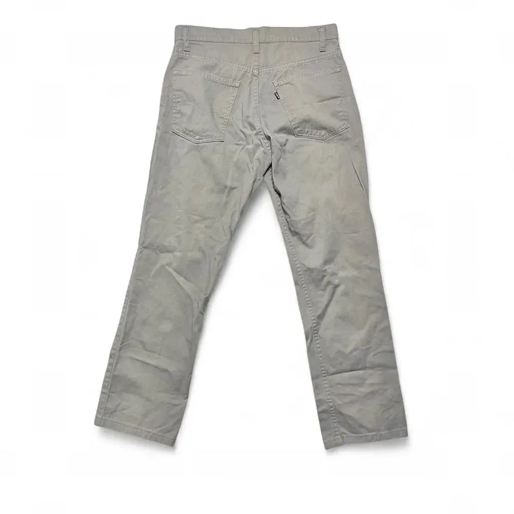 Levi’s Jeans 509 Vintage 70s USA Made Red Tab Khaki Chino Cotton Twill Pants 31”